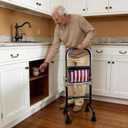 Stand Assist Aid for Elderly; Couch Toilet Assist Rails; Quad Canes Mobility Aids for Short Indoor Movements; Height Adjustable; Weight 5lbs Bear 350lbs. (It is Not a Walker; Not for Weak Arms)
