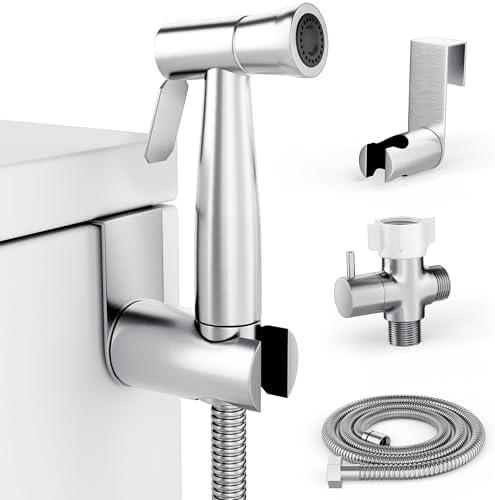 Purrfectzone Bidet Sprayer for Toilet, Handheld Sprayer Kit, Cloth Diaper Sprayer Set - Easy to Install - Stainless Steel - Amazon.com