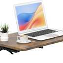TEAMIX Wall Mounted Folding Table, Rustic Brown Floating Desk for Small Spaces Laundry Shelf with Heavy Duty Brackets Floating Desk for Garage, Utility Room, Kitchen, Laundry Room