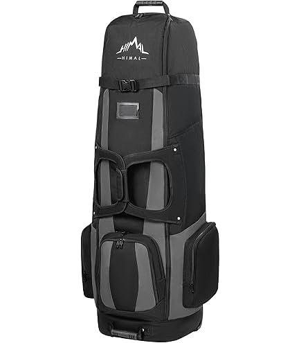 Himal Outdoors Soft-Sided Golf Travel Bag with Wheels - Heavy Duty 600D Polyester Oxford Wear-Resistant, Excellent Zipper Universal Size