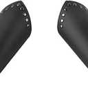 HZMAN Faux Leather Arm Guards - Medieval Cross Bracers - One Size (Black)