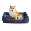 Amazon.com : Tidore Orthopedic Dog Beds for Medium Dogs, Durable Egg Crate Foam Sofa Dog Bed wit Washable Removable Cover,Waterproof Lining,Pet Bed for Large Dogs (Navy Blue, 26.4" L x 21.7" W x 6.2" Th) : Pet Supplies