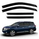DimFlux 4PC Rain Guards for 20132021 Nissan Pathfinder S SV SL Platinum Window Visors Deflectors Sun Shades Vent Tape On Out Channel