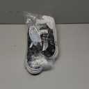 Women's Slip on Shoes Canvas Sneakers Loafers Non Slip Shoes Low Top Casual Shoes (Black/White, 7.5)