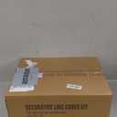 GUEQUITLEX 3" W 16.1 Ft Line Set Cover Kit for Mini Split Air Conditioner Decorative PVC Line Cover Kit for Central Air Conditioner Mini Split AC Cover for Outside Heat Pumps Tubing Cover