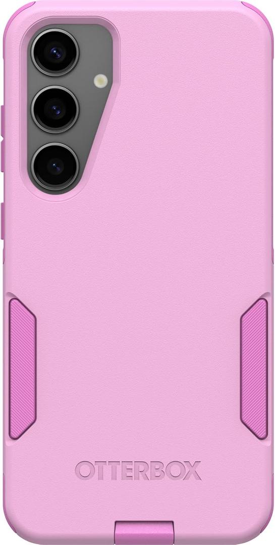 OtterBox Samsung Galaxy S24+ Commuter Series Case - Run Wildflower (Pink), Slim & Tough, Pocket-Friendly, with Port Protection