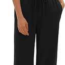 Darong Women's 2 Piece Outfits Casual Short Sleeve Pullover Tops and Wide Leg Pants Tracksuits Lounge Sets Trendy Clothes (Coffee(31" Inseam))