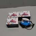 Zhehao 4 Pcs Mini Craft Iron Portable Handy small Heat Transfer Machine with Charging Base Accessories for DIY Clothes Beads Patch Bag Hat Vinyl Projects(Rose Red, Green, Blue, White)