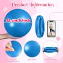 4 Pcs Small Exercise Pilates Ball Bulk 9 Inch Mini Yoga Balls Anti Burst and Slip for Stability, Fitness, Physical Therapy, Stretching & Core Workout at Home Gym Office Class