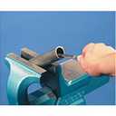 Pferd 8" Half-Round Hand File with Handle, American Pattern, Double Cut, Medium, 3/4" Width, 7/32" Thickness - Part 11024P