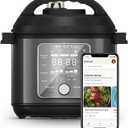 Instant Pot Pro Plus 10-in-1 Multi-Cooker, Electric Pressure Cooker, Slow Cook, Rice/Grain Cooker, Steamer, Saut, Sous Vide, Yogurt Maker, Sterilizer, & Warmer, App With 800 Recipes, Black, 6 Quart