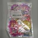 12Pcs Bling Foil Strips Pom Pom Hair Clips for Girls, Cute Hair Balls for Girls Hairs, Tinsel Fluffy Poms Poms Hairs Ties for Women Girl Birthday Halloween Christmas Party