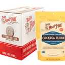 2 x Bob's Red Mill Chickpea Flour, 16oz (Pack of 4) - Non GMO, Vegan, Keto Friendly Friendly, Kosher (EXP 02/04/28)