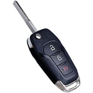 MechanMagic Flip Key Fob Replacement Compatible for Ford F-150 F-250 F-350 2015-2022 Explorer (2016-2022) F-350 F-450 Ranger Ecosport Bronco Ignition Key Keyless Entry Remote N5F-A08TAA