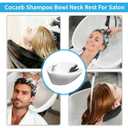 Salon Sink Neck Rest, Shampoo Bowl Gel Neck Pillow Provide Comfortable Neck Support Cushion for Hair Salon Washing Sink Basin, Soft Silicon Neck Rest Cushion Neck Pad for Relaxing Hair Spa Experience