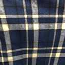 58" Wide Anti Pill Polar Fleece Fabric | Sold by The Yard (Plaid Navy Blue Black)