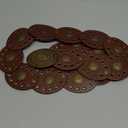 INOGIH Womens Wide Western Cowboy Disc Belt Vintage Cowgirl Concho Leather Belts Boho Style for Jeans Dress Skirt