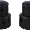 guyker 2Pcs Ebony Concentric Stacked Knobs, Dual Dome Control Knobs, High Grade Dome Volume Tone Knob Replacement for Electric Guitar or Precision Bass