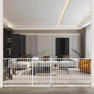 WAOWAO Baby Gate 100-109.41" Extra Wide Pressure Mounted Walk Through Swing Auto Close Safety White Metal Toddler Kids Child Dog Pet Puppy for Stairs, Doorways, Kitchen (100-109.45"/254-278cm)