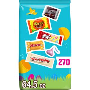 Hershey Assorted Flavored, Easter Candy Bulk Bag, 64.5 oz (270 Pieces) (EXP 06/30/26)