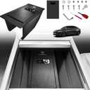 VaultsOnWheels for 2026+ Tesla New Model Y Juniper Center Console Safe Gun Safe Vault Hidden Console Storage Interior Vault LockBox Anti-Theft Biometric Fingerprint Lock (Not fit Standard Trim)