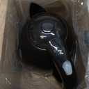 OVENTE Electric Kettle, 1.7L Fast Boiling Water Heater for Coffee or Tea, BPA Free with Water Level Gauge, Auto Shut-Off, Boil-Dry Protection, Indicator Light and Removable Filter, Black KP72B