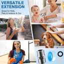 10 Pack Shower Hose Extension Connector Kit,1/2 to 1/2 Shower Hose Adapter,Applied to Connect Two Hoses, Includes Rubber Washers and 2 Plumber's Tapes for Leakproof Extension,304 Solid Stainless Steel