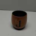 Astonlink Personalized Gifts for Men Husband Dad Boyfriend, Initial Charred Wooden Bourbon Drinking Glass & Whiskey Glasses Gift, Fathers Day Birthday Gifts for Men Dad Husband Brother Him (J)