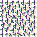 Lyrow 100 Pcs Mardi Gras Iron on Patches Mardi Gras Fleur De Lis Embroidered Sew Applique Iron on Patches DIY Crafts for Clothing Jacket Jeans Pants Dress Backpack Hat Decorations