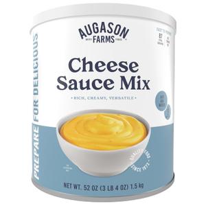 Cheese Sauce Mix Can Emergency Food Supply, 87 Servings, 10 Year Shelf Life - Shelf Stable Cheddar Cheese Powder Canned Food (EXP 06/24/36)
