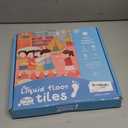 Sensory Liquid Floor Tiles for Kids, Decorative Tiles for Autism, Early Learning Toys, Activity Play Mats with Anti-Slip Backing, Multi-Color Set of 4 Pack 12" x 12"