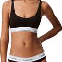 Calvin Klein Women's Modern Cotton Thong-Panty (Black)