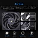 Thermalrlght Frozen Edge 360 Black CPU Liquid Cooler,Efficient PWM Controlled Pump 3300RPM,120mm PWM Fan,Water Cooling Computer Parts,for AMD AM4/AM5,Intel 1150/1151/1200/2011/1700,Computer AIO Cooler