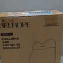 Back Massager with Heat, Cordless Back Massage for Pain Relief Deep Tissue, 4D Shiatsu and Percussion Massage Pillow, Lower Back Massager for Office Chair, Gifts for Women Men Christmas, Black