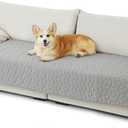 Bedsure 100% Waterproof Couch Cover for Dogs Washable - Non Slip Waterproof Dog Blanket for Couch Sofa, Lightweight Furniture Protector Durable for Pet Cat Puppy with Non-Slip Bottom, Grey, 30x70IN