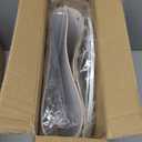 Drum Lampshades Set of 2, Medium Fabric Lamp shades for Table Lamps, Floor Lamps, Beige Linen Lamp shades 11.6" Top x 12.6" Bottom x 9.8" High Spider Fitter, Replacement Lampshades, Assembly Required (Beige with Black Rim)