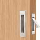 Dontay Sliding Pocket Door Handles, 304 Stainless Steel Non Locking Pocket Door Hardware, Recessed Flush Finger Pulls, Heavy Duty Edge Pull (1 Set, Satin Nickel, 4.72 Inch)