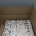 YOH Boho Washable Rug 8x10, Taupe Gray Vintage Non Slip Area Rug, Distressed Indoor Carpet for Living Room Bedroom Kitchen Office