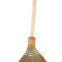 FOMIYES 0.25kg Traditional Asian Corn Broom Soft Bristles for Heavy Duty Cleaning