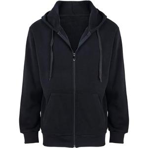 Gary Com Fleece Hoodies for Men Zipper Lightweight Spring Long Sleeve Active Mens Jackets Sports Full Zip Sweatshirts (Black)