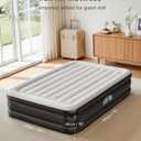 Airefina Air Mattress Full with Built-in Pump, Comfort 18" Raised Inflatable Mattress, Upgraded Vertical Beams Blow Up Mattress Air Bed with Carry Bag for Guest Home, Colchones Inflables 700 lbs Max, Quee