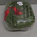 Hotop 4 Set Mini Christmas Wreath for Cabinet Kitchen Windows Decors Bulk with Red Bow Small Artificial Norfolk Farmhouse Wreaths with Berry Pine Cone for Fireplace Front Door Porch Wall Hanging