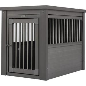 New Age Pet ecoFLEX Pet Crate/End Table, Small, Grey, Model:EHHC405S