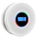 1 Coreel Smoke Detector Carbon Monoxide Detector Combo with Digital Display and Sound Light Alarm, Smoke & CO Alarm with Battery Operated for Home, Travel or RV, 