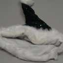 Dolkoic Santa Hat Sequin Christmas Hat for Adult Hat Xmas New Year Party (Green)