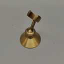 Vintage Brass Shower Head Holder Wall Mount Experience Unique One-Hole Design A Touch of Style for Household Bathroom 9.5x6.5cm, can clip 2cm