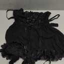 Womens Lingerie Sexy Lace Babydoll Lingerie Dress Push up Lingerie for Women with Garter(Black, Small)