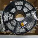 JMEXSUSS 168FT 600 LED Christmas Lights Outdoor Waterproof Clear Wire Warm White Christmas Tree Lights Plug in String Fairy Lights for Outside Indoor for Bedroom Wedding Party Holiday Xmas Decorations