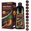 Blonde Brown Hair Dye Shampoo 3 in 1, Long-lasting & Natual Hair Color Shampoo, Herbal Ingredients Natural Shampoo Hair Dye Effect in Minutes, Gifts for Men Women 500ml