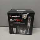Mueller Multistick 5-in-1 Immersion Blender Handheld,12 Speed Hand Mixer-Turbo Boost,Heaviest Duty Copper Motor,Titanium reinforced Blades Hand Blender,Milk Frother Wand,Whisk,Beaker,Chopper,Grey